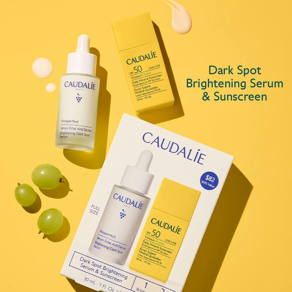 Dark Spot Brightening Serum & Sunscreen SPF 50 Set