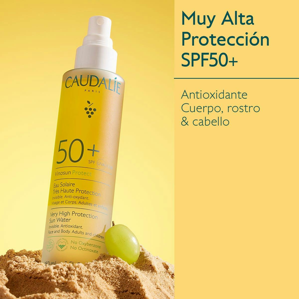 Agua Solar de Muy Alta Protección SPF50+
