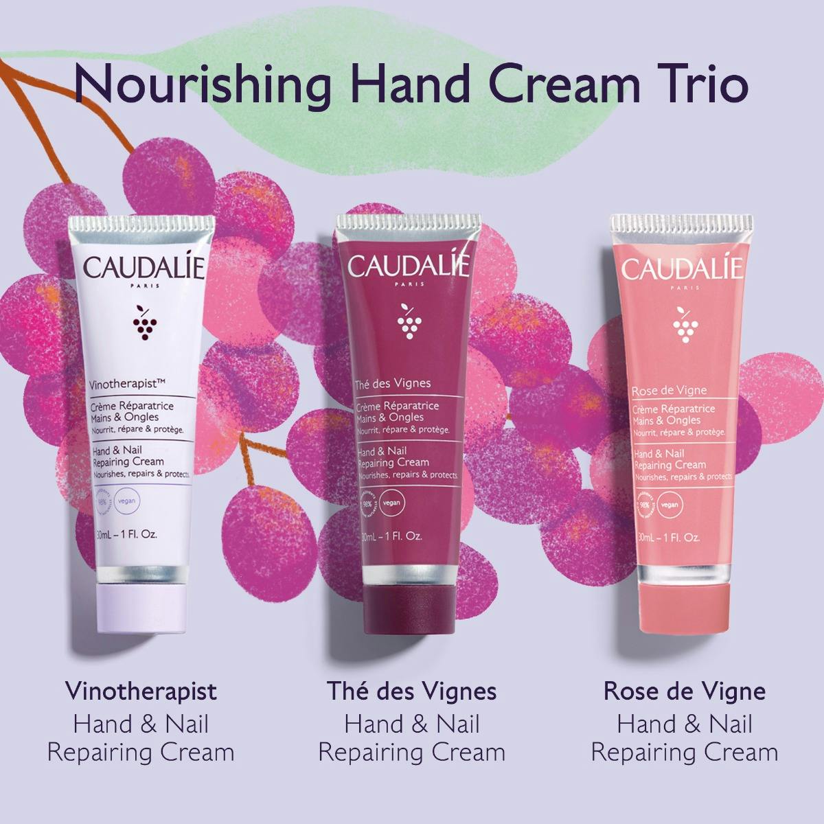 Nourishing Hand and Nail Repairing Cream Trio Gift Set