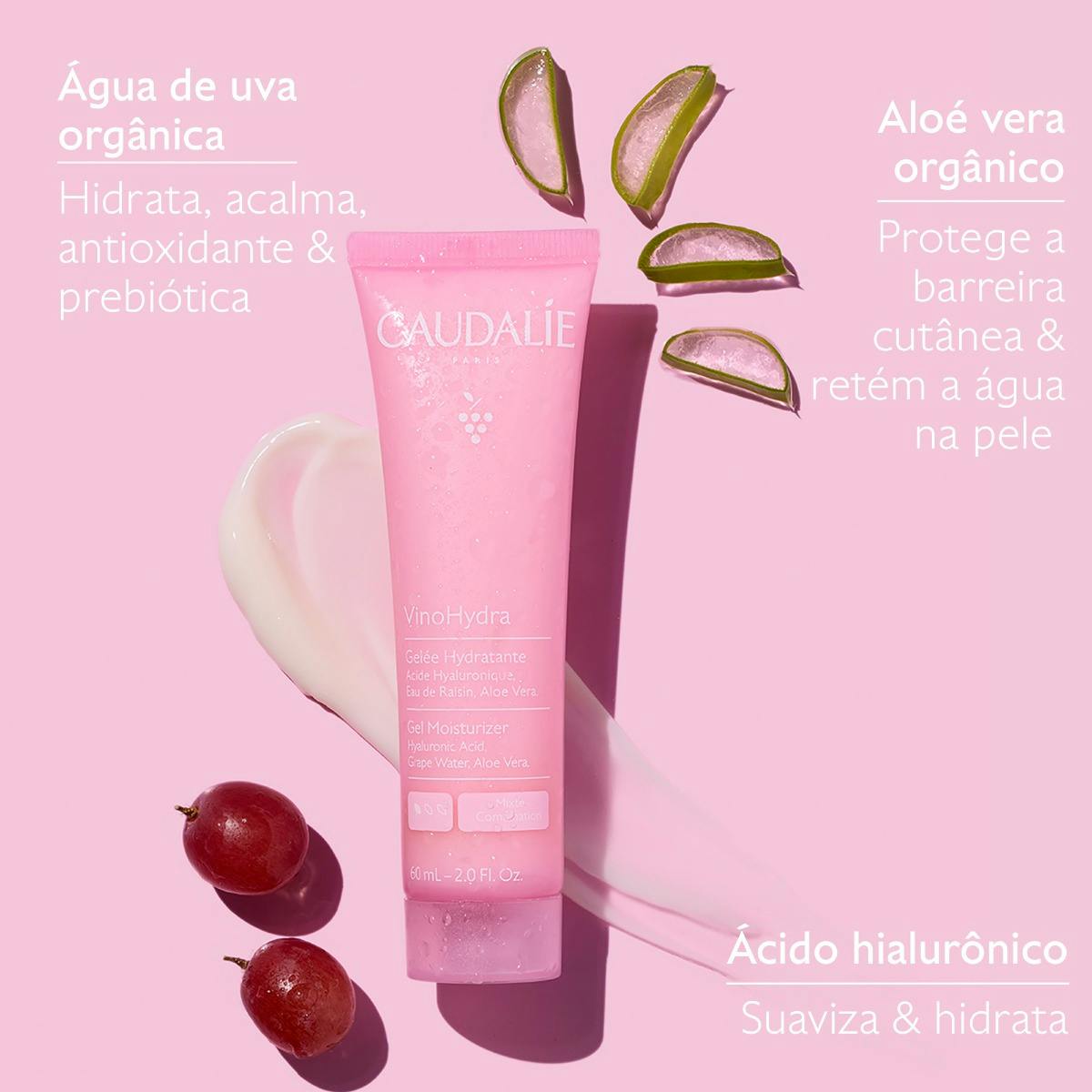 Gel Hidratante com Ácido Hialurônico + Aloe Vera