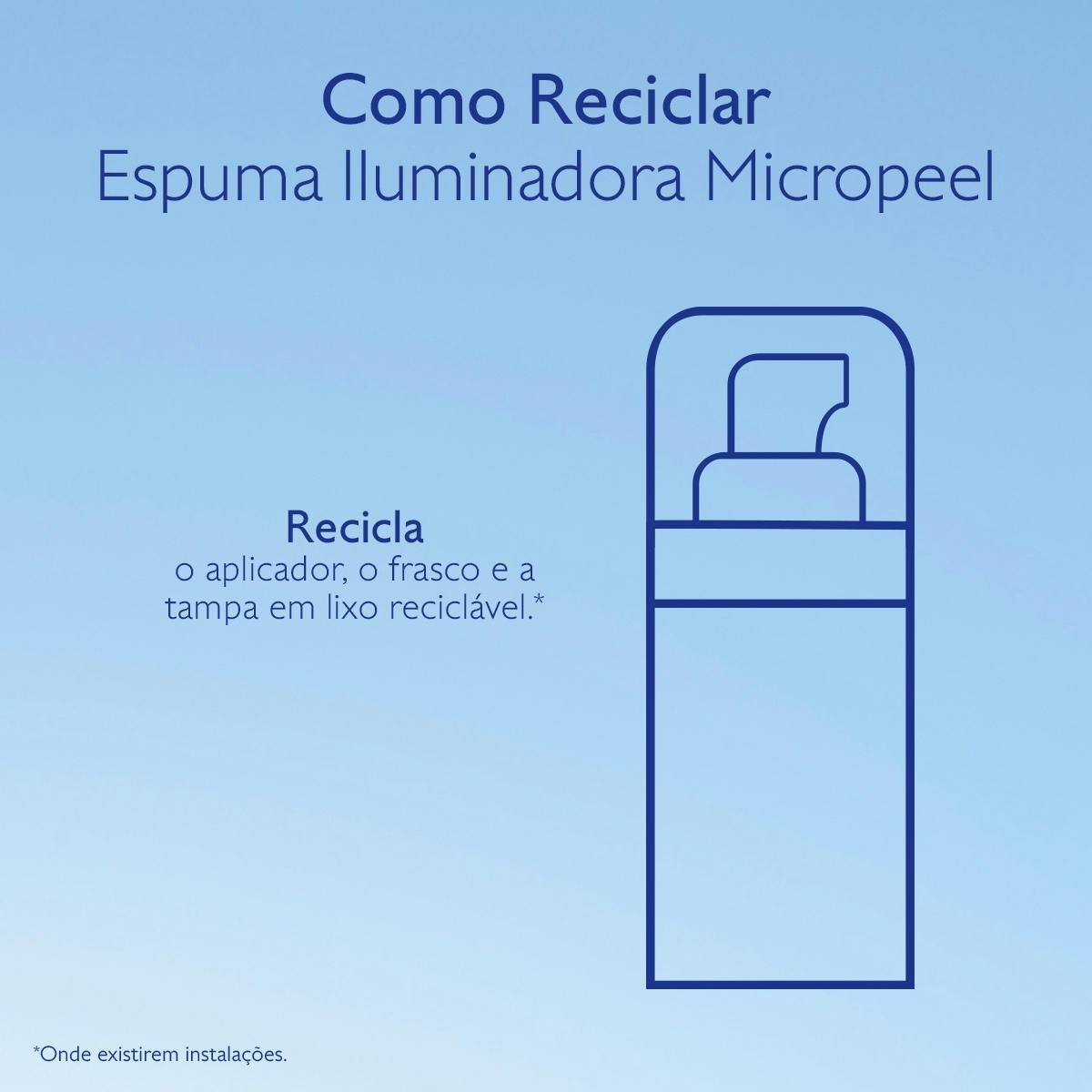 Espuma Iluminadora Micropeel - Tamanho viagem