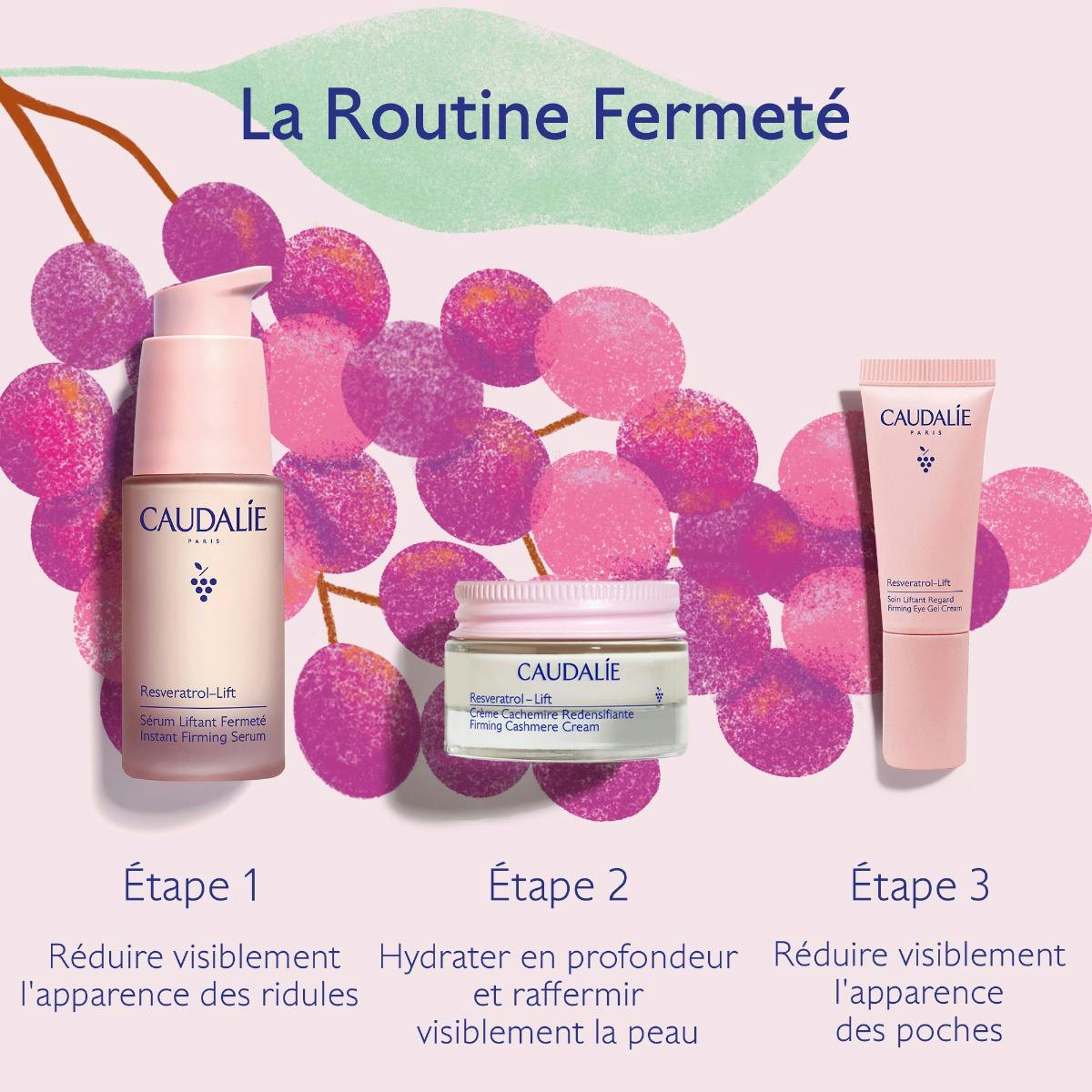 Coffret routine lift & fermeté aux multi-peptides pro-collagène de raisin