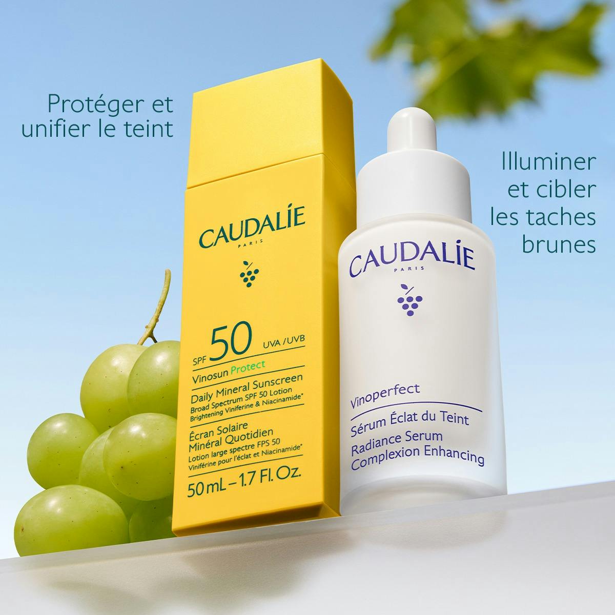 Vinosun Protect Écran Solaire Minéral Quotidien SPF 50 avec Niacinamide