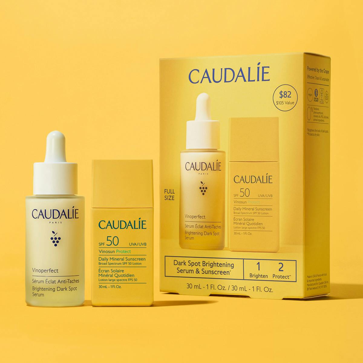 Caudalie vinoperfect set of 3 hotsell fullsize