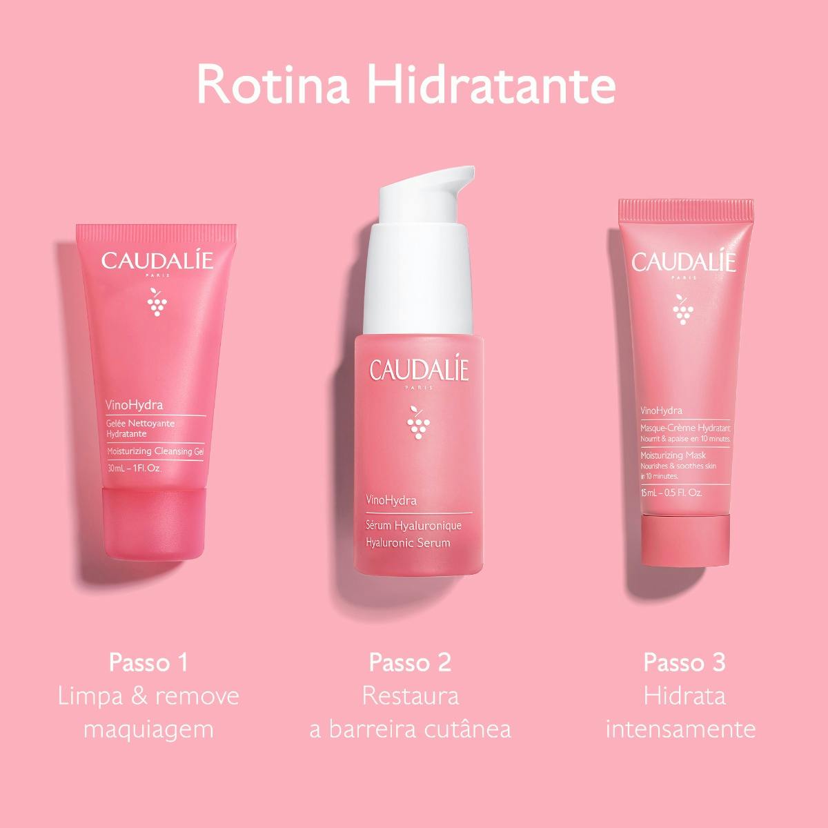 Kit Rotina Hidratante Vinohydra